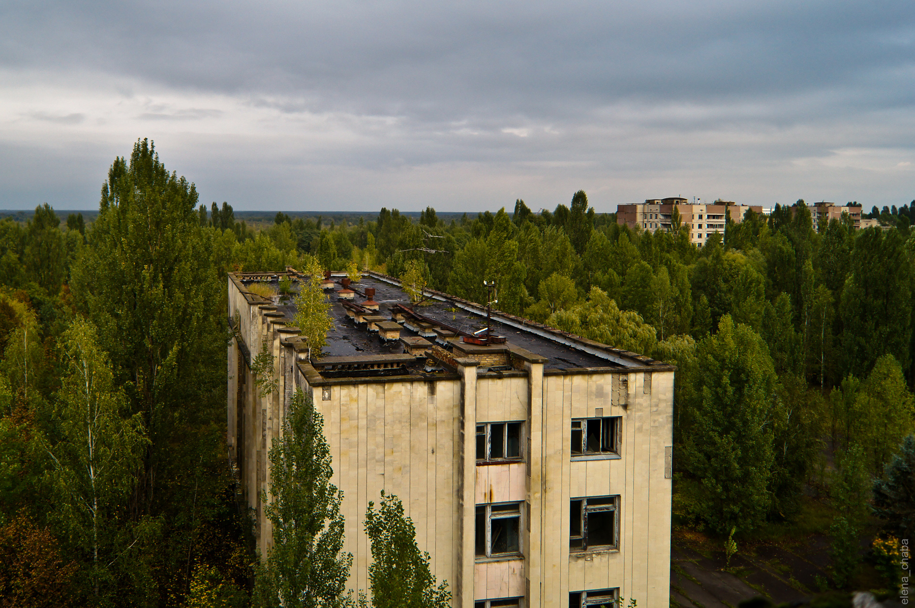 Экскурсия в зону отчуждения Чернобыльской АЭС. Чернобыль, Припять. Украина.